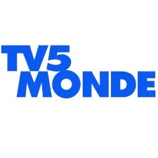 Logo of the television channel 'TV5 Monde'